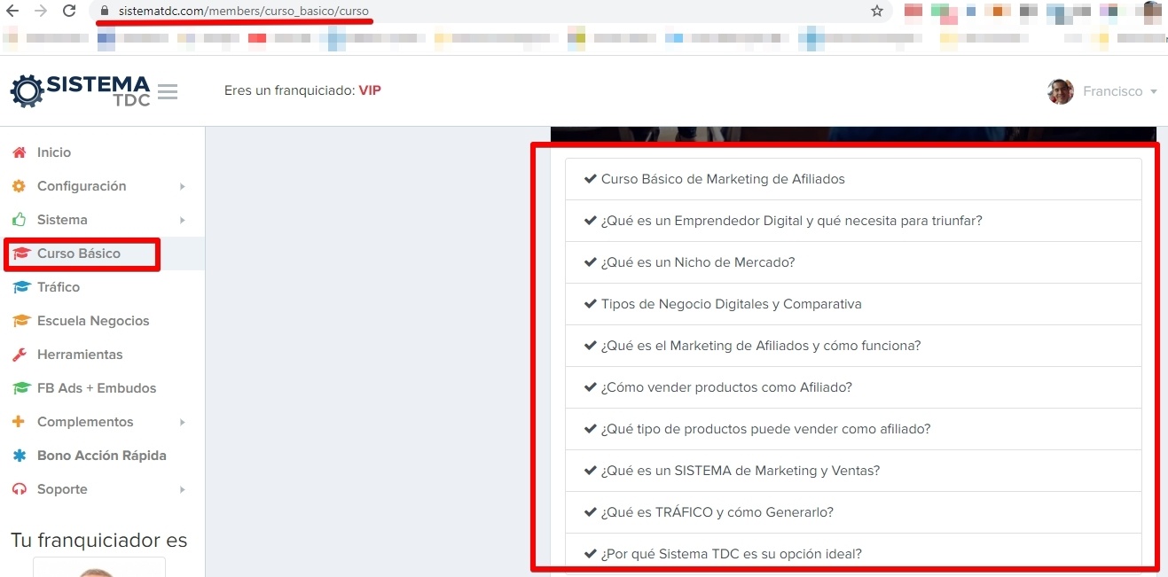Curso Básico de Marketing de Afiliados Sistema TDC 2