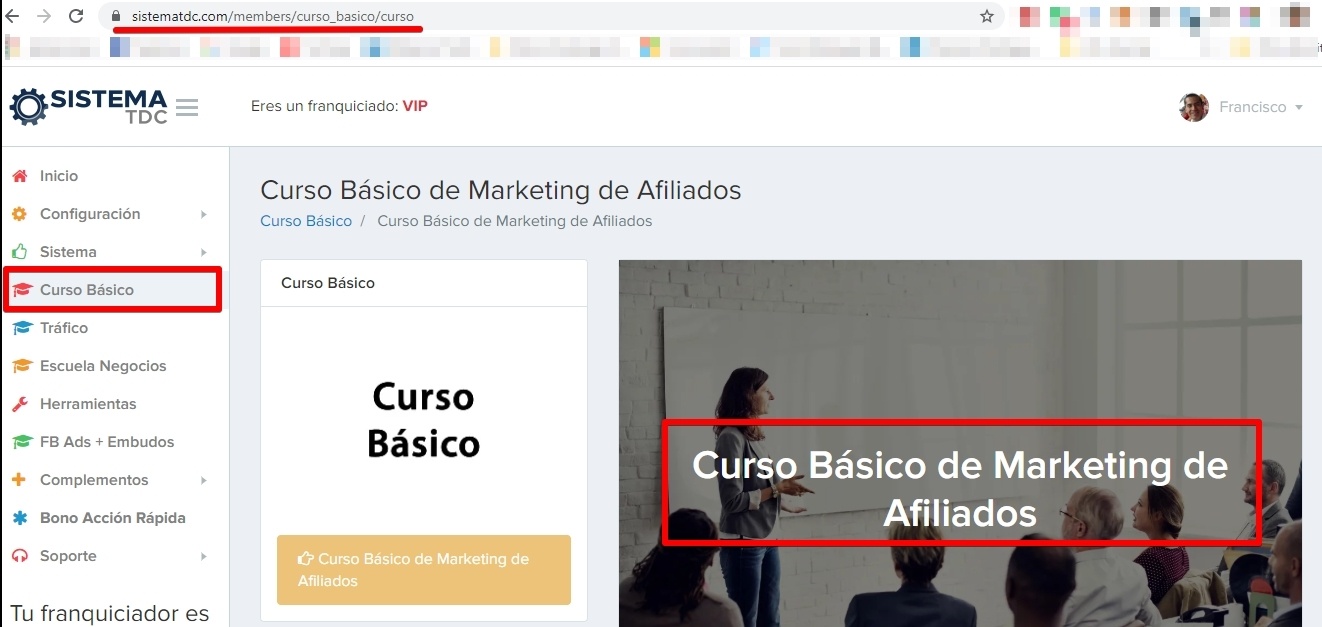 Curso Básico de Marketing de Afiliados Sistema TDC
