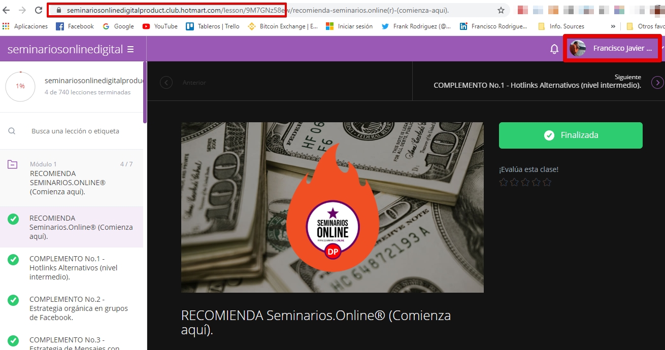 Seminarios Online - Prueba de Inversión